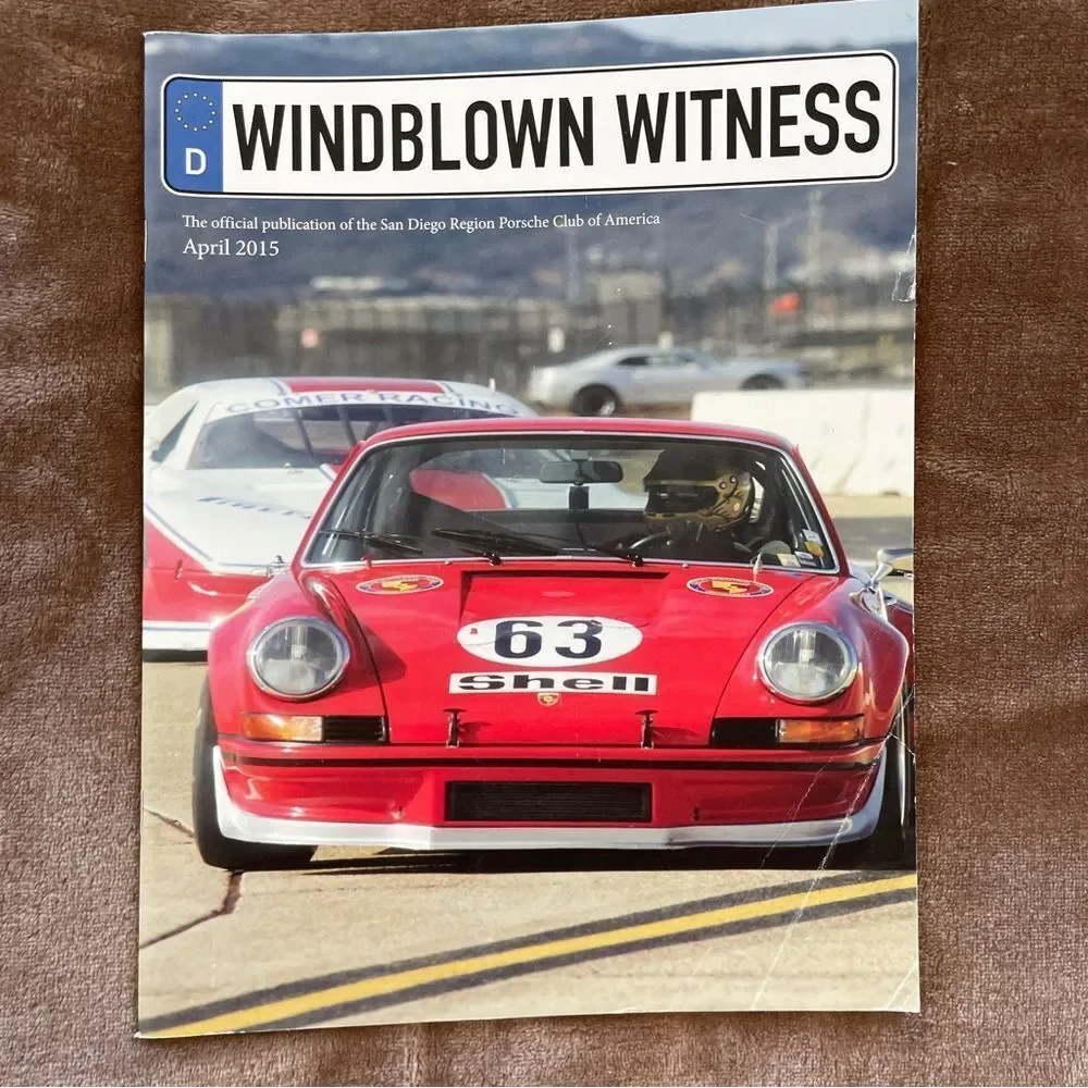 Windblown Witness magazine Porsche Club of California April 2015